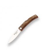 Joker Becada pocket knife with walnut wood handle and button lock