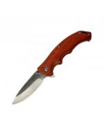 JKR Pocket knife with red wooden handle