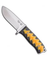 J&V CDA Survival Knife THOR BLACK-YELLOW MICARTA
