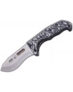 J&V CDA Tactical Folding Knife TITAN Gray Micarta and Economic nylon sheath 1234-707