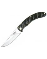 Cudeman Hunting Pocket Knife with 12C27 Blade and Mouflon horn handle 374-M