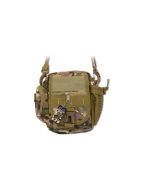 Tactical camo bag made of 600D nylon with a size 26 cm x 23 cm x 12 cm