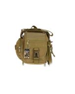 tactical coyote bag made of 600D nylon with a size 26 cm x 23 cm x 12 cm