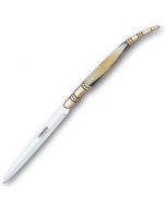Cudeman Large Bull Horn Stiletto Pocket Knife 402-A