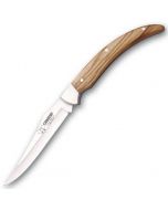 Cudeman Large Olive Wood Stilletto Pocket Knife 452-L