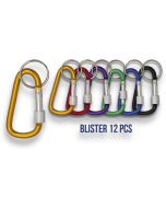 Carabiner assorted colors 5cm Blister