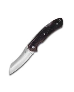 Cudeman Tundra pocket knife with black polished juma handle 