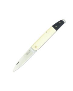 Salamander Knife with black and white juma handles