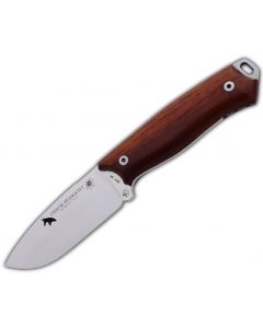J&V CDA Hunting Knife CHACAL BUSHCRAFT COCOBOLO With simple leather sheath