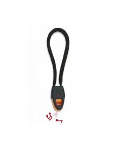Whistle with 9 cm black rope made of ABS 