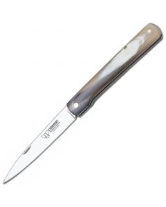 Cudeman Pocket Knife with MOVA Stilleto Blade and Bull horn handle 408-A