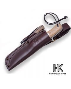 Trampero leather folder + mikarta firesteel