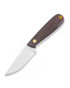 Brisa Necker 70 - Bison Micarta -  Neck Knife - Scandi - Sheath Necker 70 Kydex
