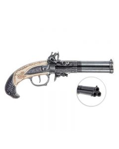 3-BARREL | Flintlock Pistol | AUGSBURG 1775 | KOLSER