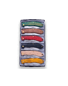 set of six non locking pocket knives
