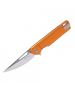 EDC Buck Infusion folding Knife with orange aluminium handle and drop point blade