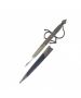 Antique Amont Dagger with nickel handle 